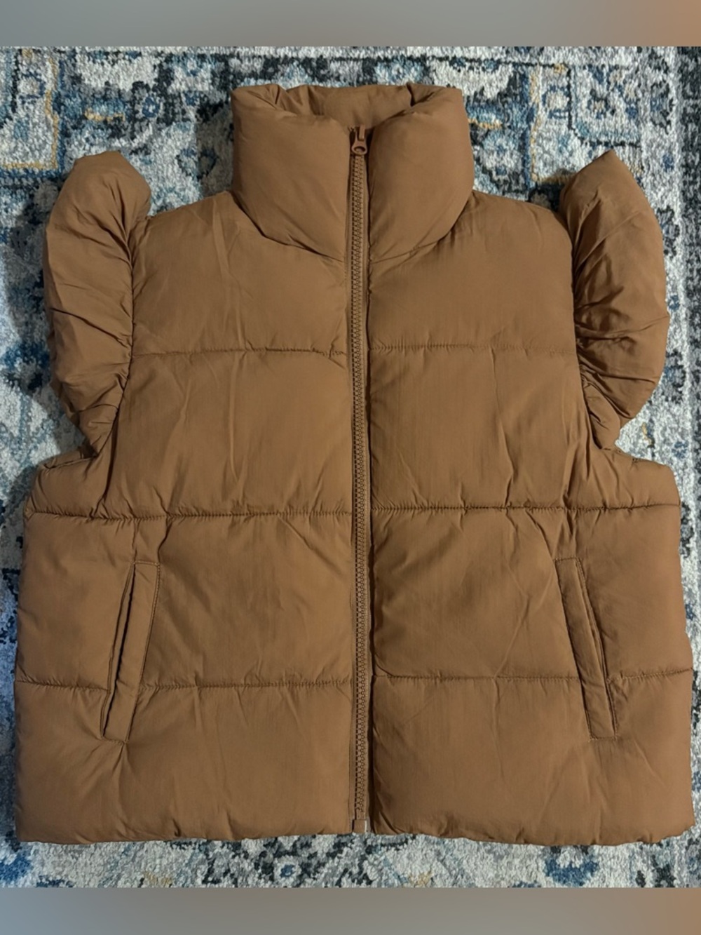 Simply Southern Puffer Vest Womens M/L Quilted Full Zip Collared Warm NWT - Picture 2 of 9